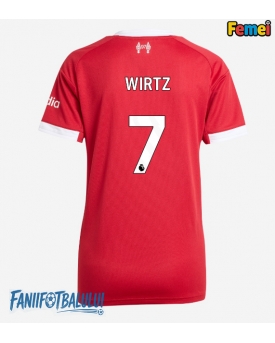 Liverpool Florian Wirtz #7 Tricou Fotbal Replică 2025-26 Femei Acasa